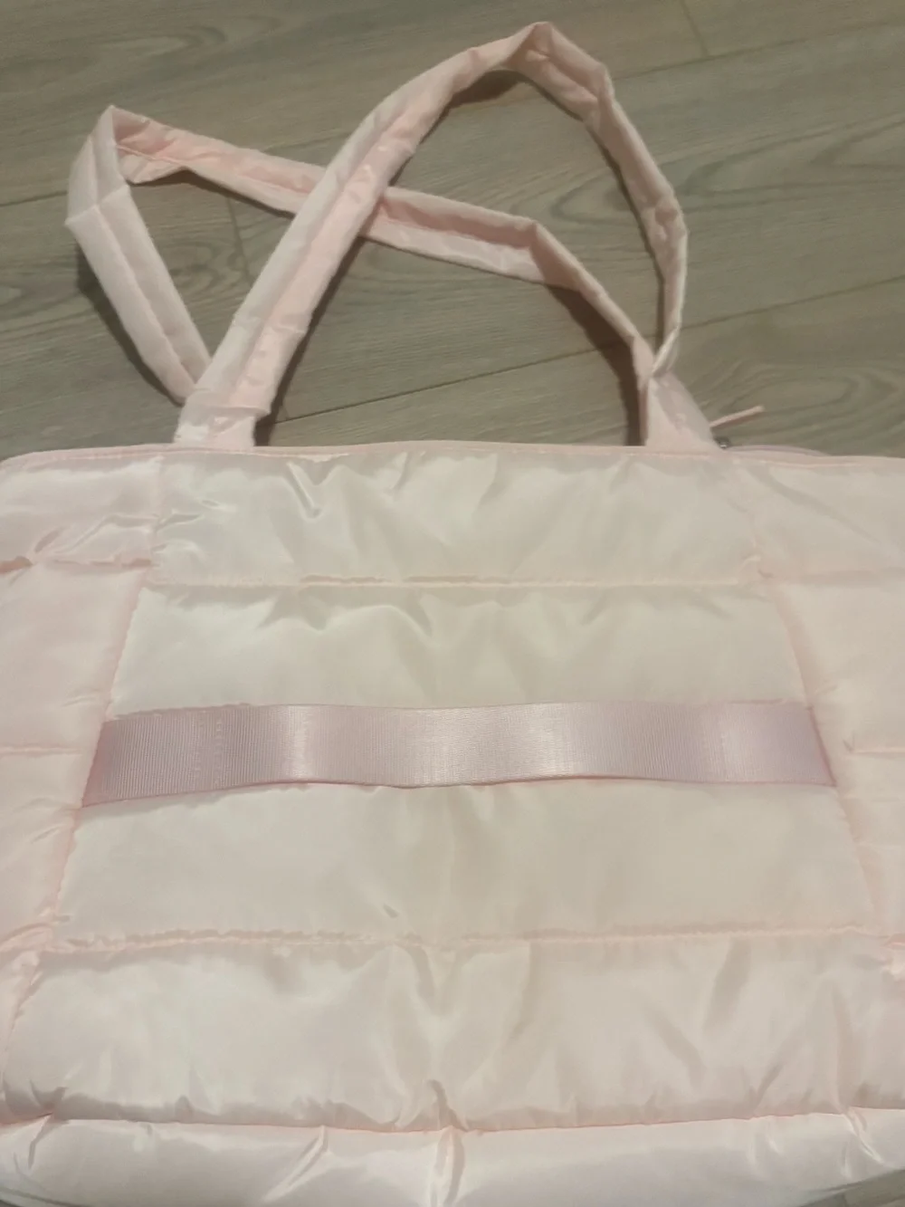 Women’s Light Pink Quilted Tote Bag